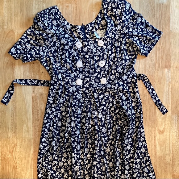 90’s culottes floral romper - Picture 7 of 8